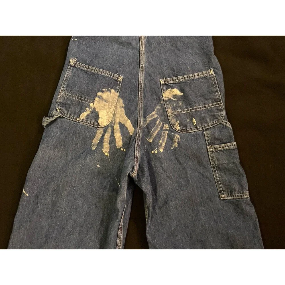 CARHARTT Carpenter Overalls Denim Jeans Bib Men’s 30X32 Jumpsuit Y2K Vintage